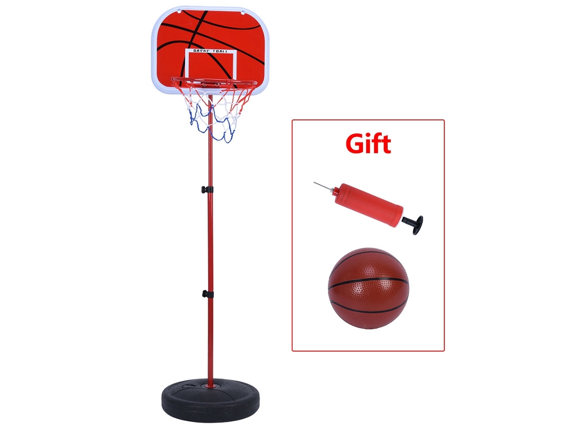 Bj-sistema De Cesta De Basquete Ajustável Em Altura Com Tábua E Rede Para Crianças