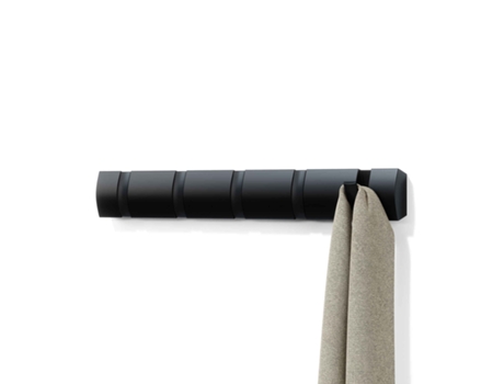 Percha UMBRA Flip (Negro - 51x3x6 cm)