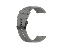Correa de silicona negra con hebilla para Huawei Watch GT 3 de 42 mm y 20 mm (blanca)