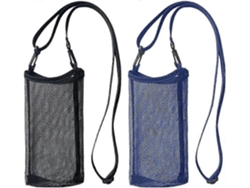 Porta Botellas Ajustable De Nylon Para Deportes Senderismo Caminata Con 2 Unidades Negro Y Azul Marino