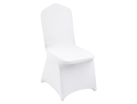 VEVOR 12PCS Fundas para sillas plegables de spandex elástico blanco para cenas de bodas
