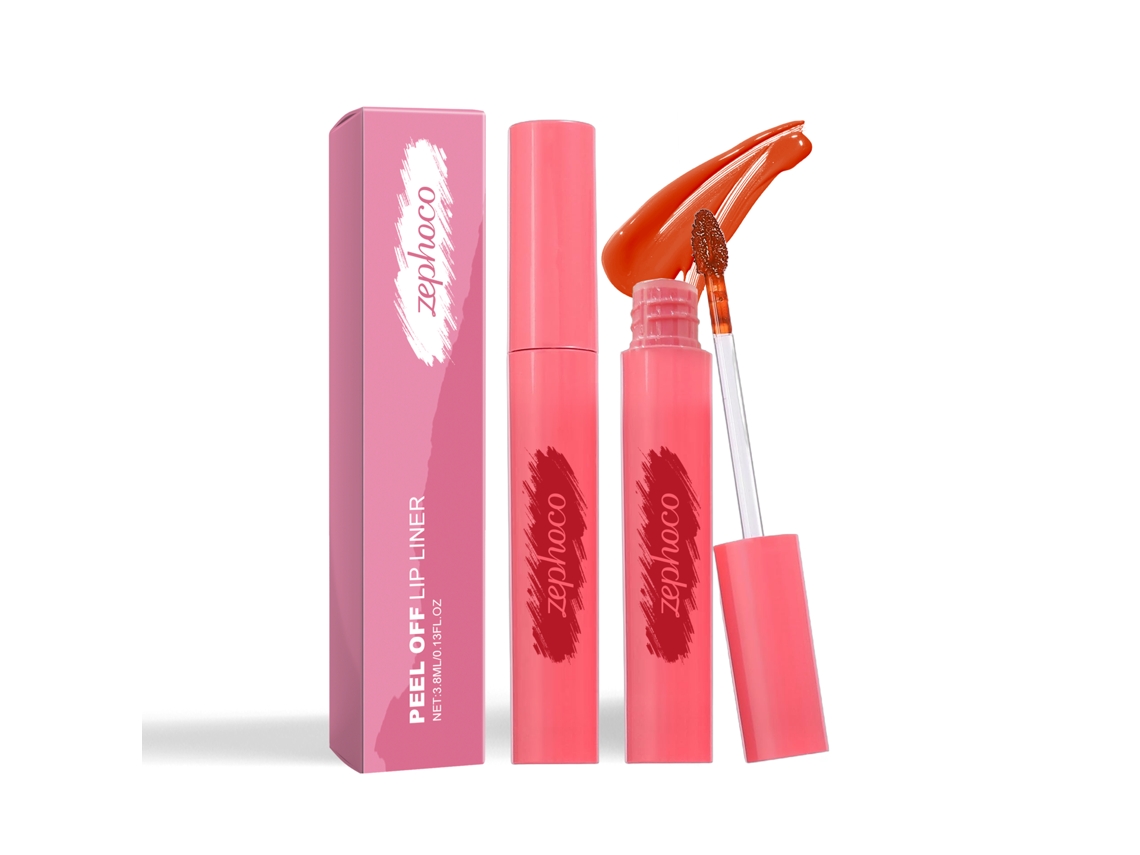 Brillo labial mate naranja rojizo removible