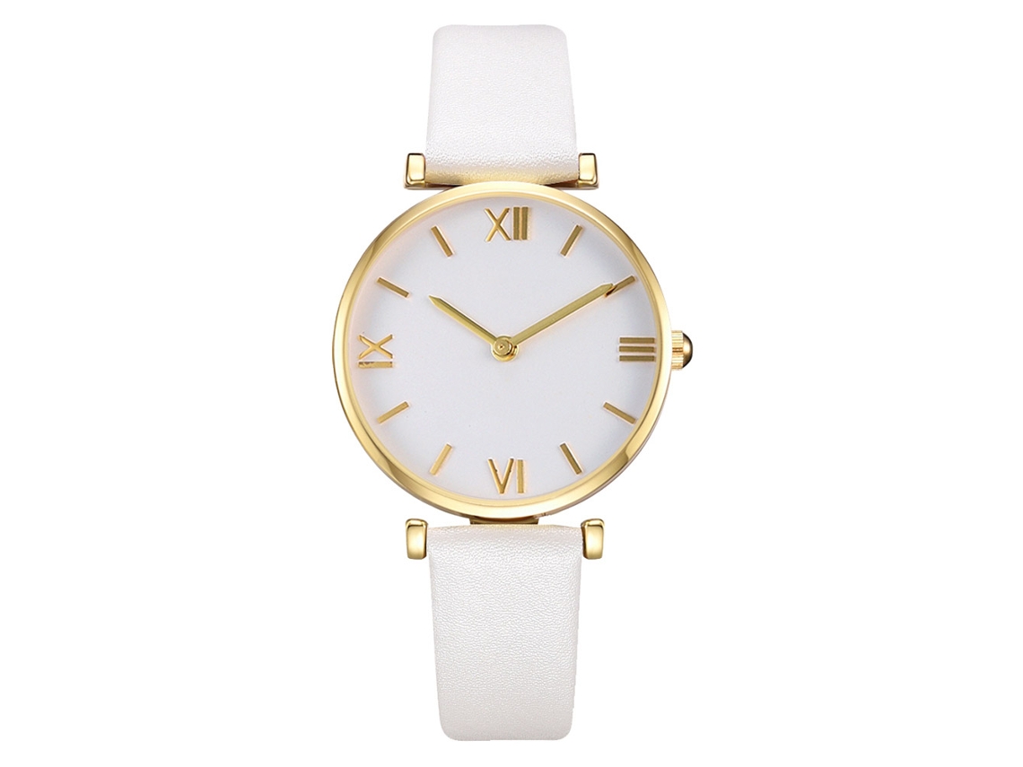 Reloj De Pulsera Unisex De Cuarzo Clásico Con Detalles De Diamantes, Regalo Informal.