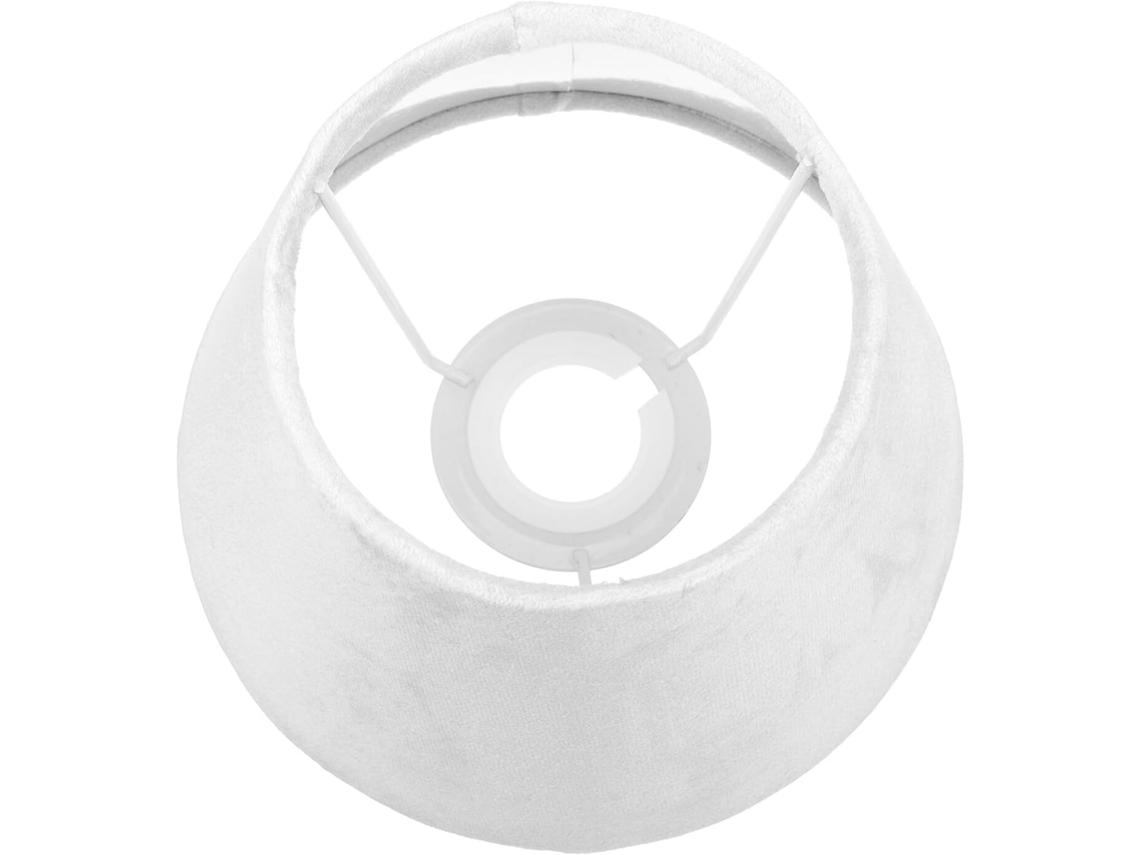 Terciopelo Blanco Con Forro Textil, Compatible Con Bombillas E27e14, Accesorio De Iluminación Para Lámparas De Mesa Y