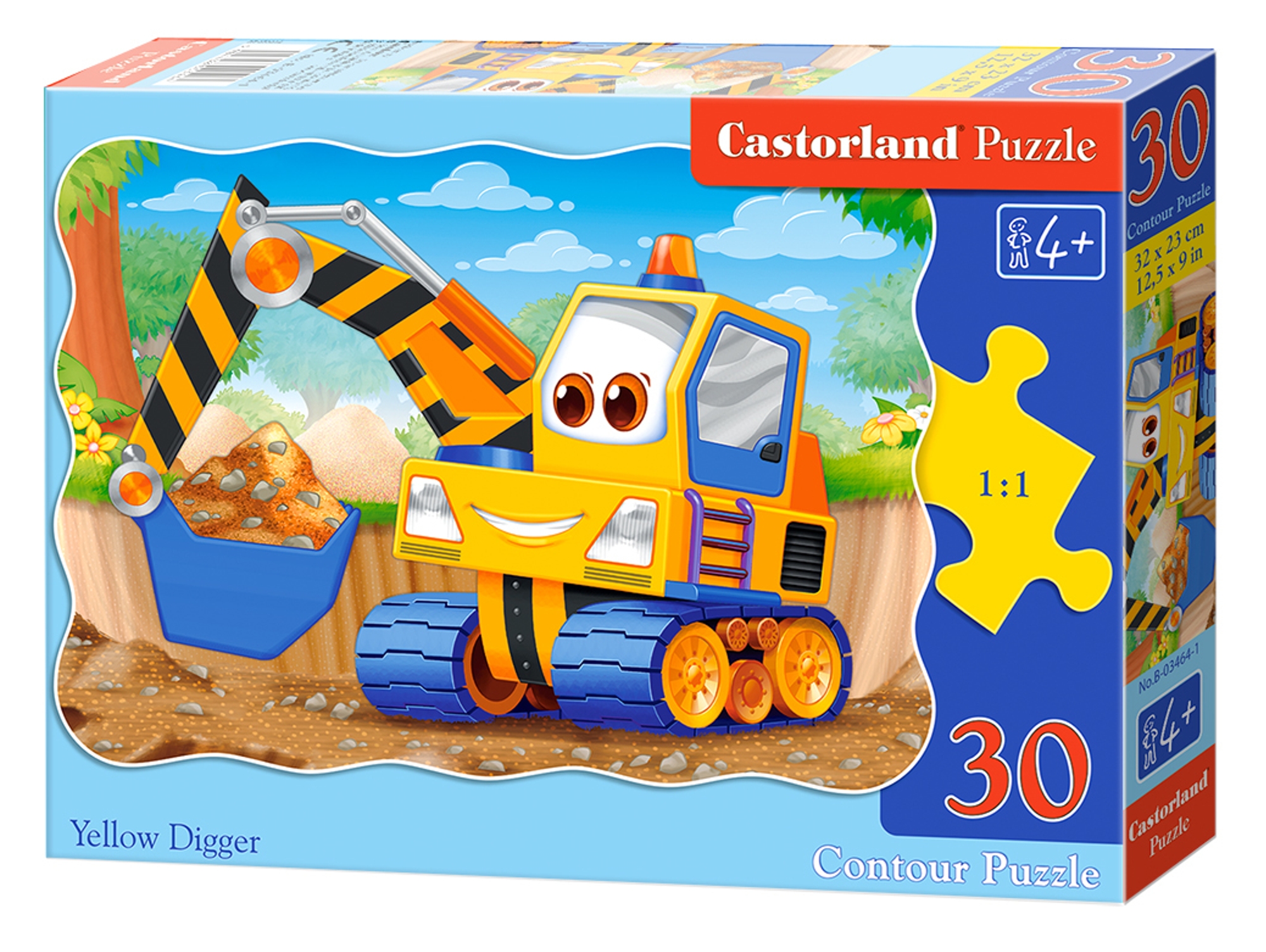 Puzzle CASTORLAND Yellow Digger (30 Piezas)