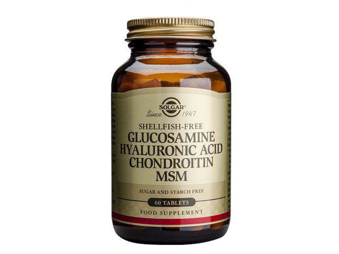 Glucosamina + Ácido Hialurónico y Condroitina Solgar