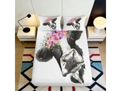 Estampado Microfibra Microfibra Diseño Almohada Juego Color 200x25cm