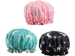 De Baño Impermeables 3 Piezas Ducha Y Cuidado Del Cabello Para Niñas Y Niños Elásticos Y Coloridos