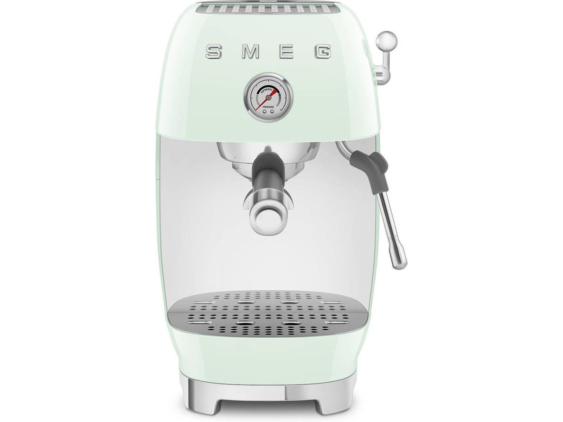 Cafetera con Cold Brew SMEG ECF03PGEU (15 Bar - Café Molido y Cápsulas - Verde)  