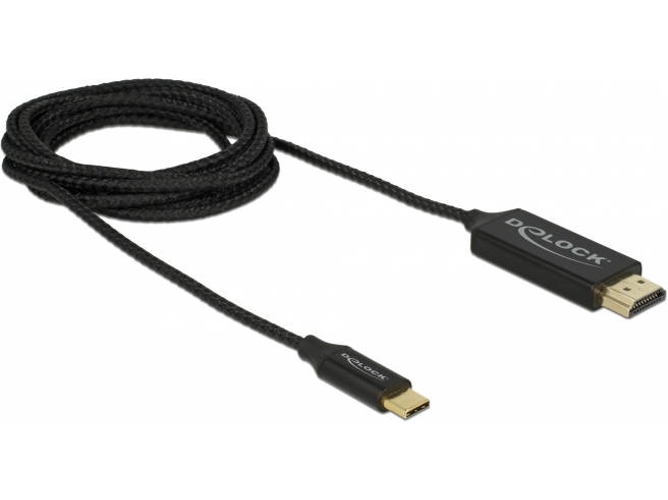 Cable HDMI DELOCK (HDMI - HDMI - Negro)