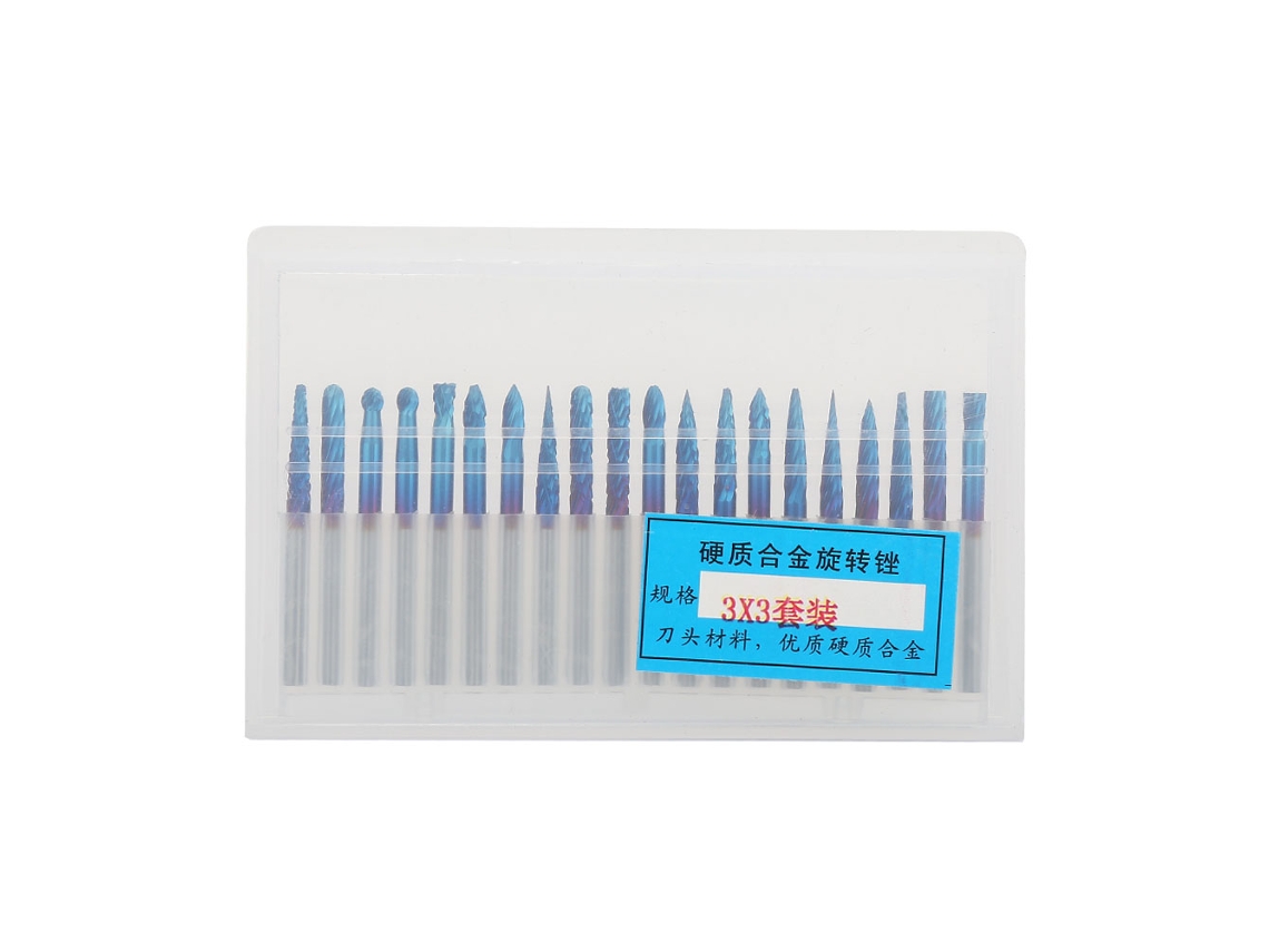 20 Fresas De Carburo De Tungsteno Con Ranura Simple/doble Para Fresado