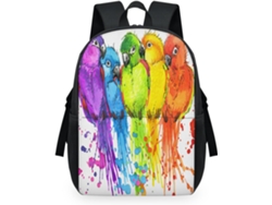 Mochila Tropicallife Estampado Pájaros Acuarela Para Niños Niñas Hombres Mujeres Mochila Escolar Informal P