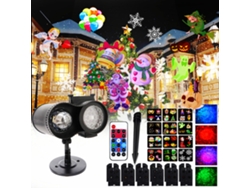 Proyector de lámpara, proyección navideña, ideal para decoraciones y regalos navideños Cuich