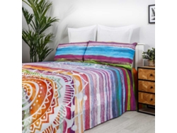 Juego De Sábanas COTTON ARTEAN Mandala Acuarela Algodón Poliéster Cama 90