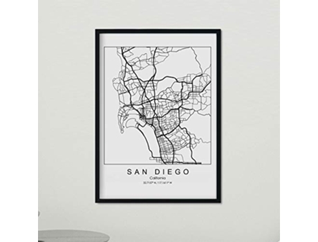 Poster NACNIC Mapa de San Diego (A3)