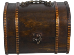 Nuobesty Pequeño Joyero De Madera Con Asa, Caja De Almacenamiento Vintage Para Anillos Y