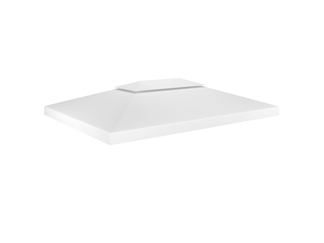 Toldo De Cenador 2 Niveles 310 G/m² 4x3 M Blanco