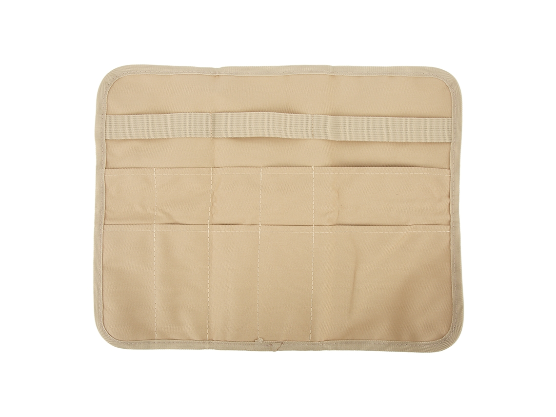 Bolsa de cubiertos impermeable para acampar, bolsa de cubiertos plegable portátil con correa para colgar para picnic y barbacoa.