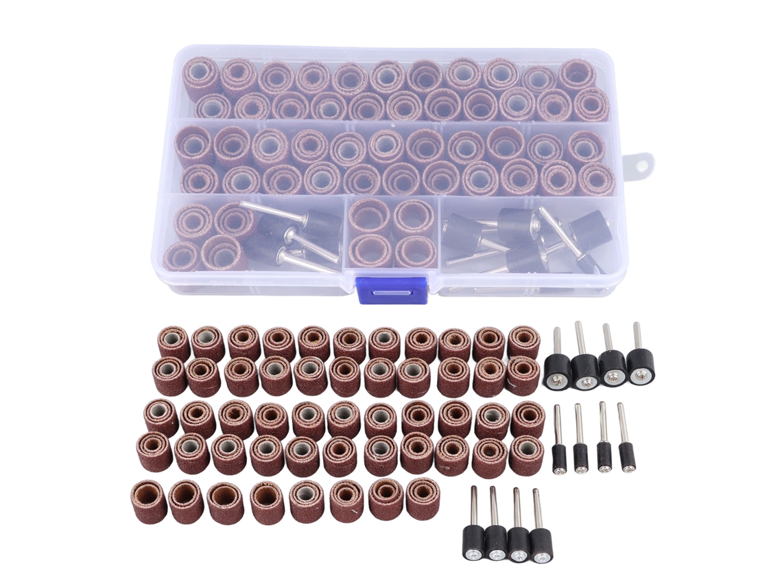 Kit De Tambor De Lijado Con 168 Piezas Y 12 Mandriles Para Clavos, Carpintería Y Proyectos De Bricolaje.