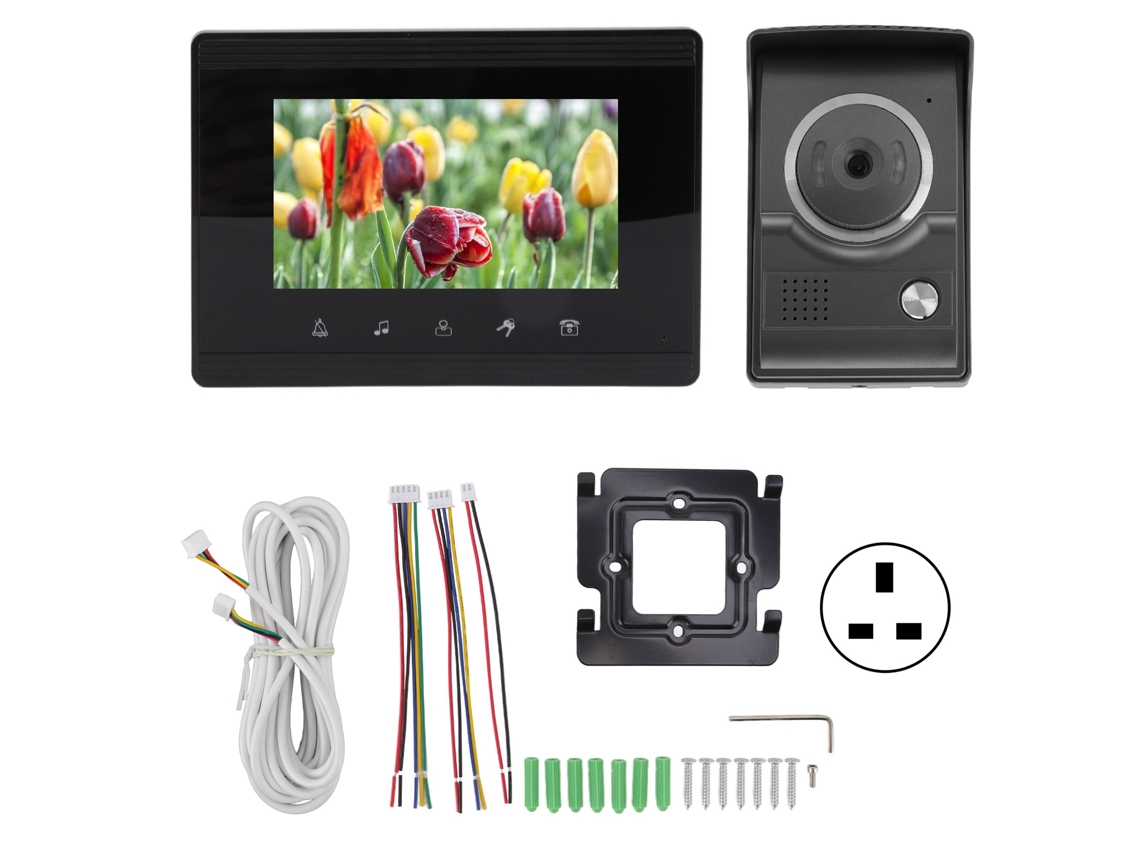 Timbre con vídeo HD para exteriores con pantalla LCD para seguridad del hogar
