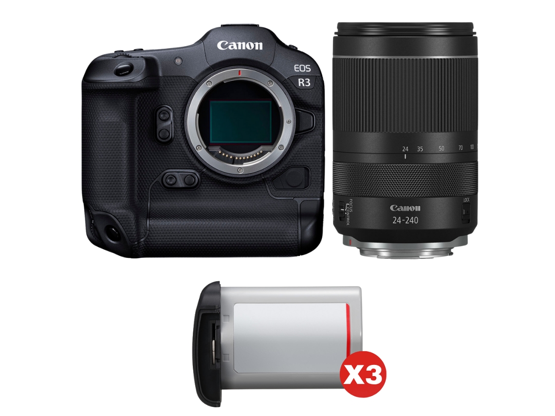 Canon Eos R3 + Rf 24-240mm F/4-6.3 Is Usm + 3 Canon Lp-e19 + Ebook “20 Consejos Para Fotos Que Impactan”