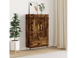 Lovely Home Armario Alto Derivados de Madera 69,5X31X115Cm Roble Ahumado