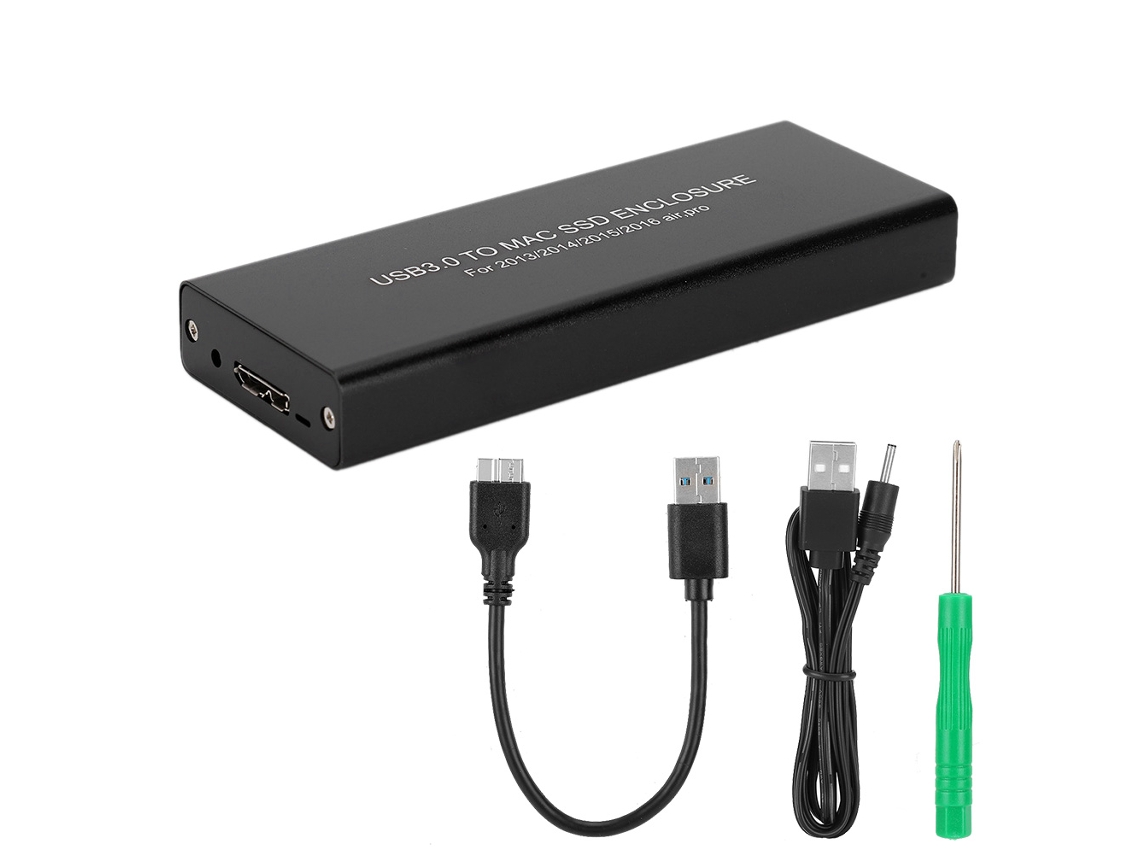 Caja De Disco Duro Ssd De Caja De Estado Sólido Usb3.0 Para Macbook 2013-2017 (sin Hdd)
