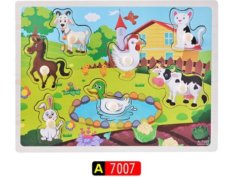 Juego de Montaje OHPA AHC5-34 Animales en la Granja (Edad Mínima: 3)