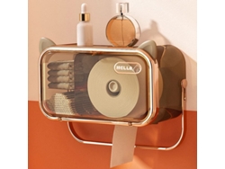 Portarrollos De Papel Higiénico De Pared Con Caja De Almacenamiento Y Estante Multifuncional.