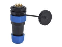 Yncm2026-conector Impermeable Ip68 Chapa Posterior 5a Socket De Aviación Para Cable Sp28