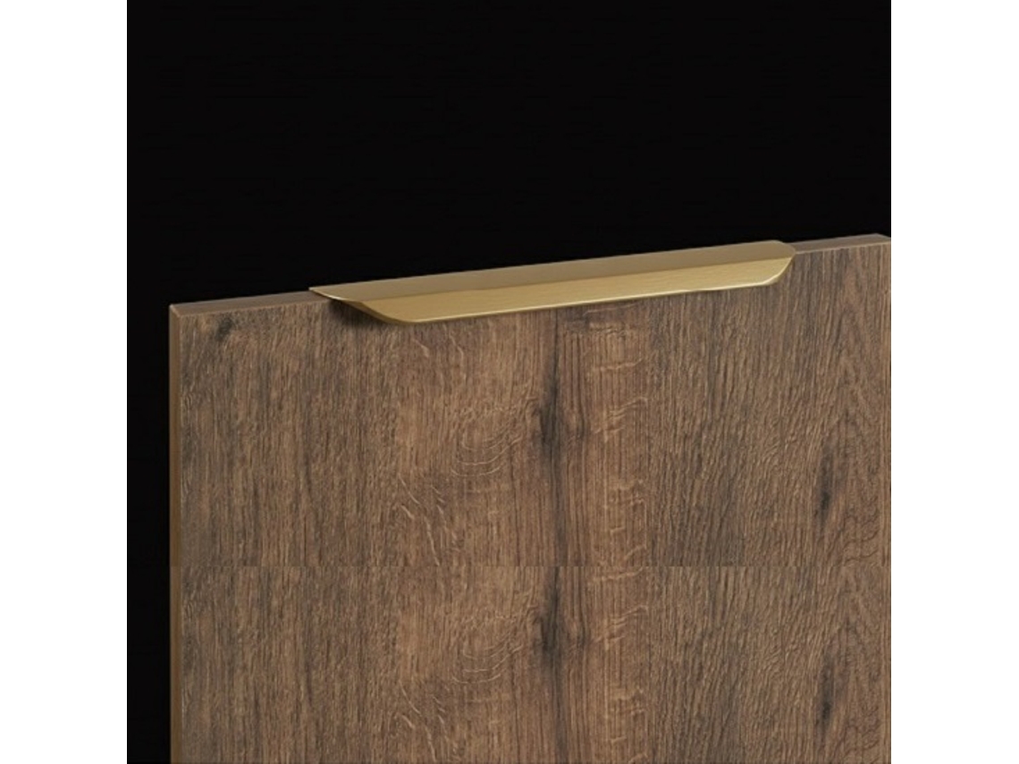 Tirador de aluminio perfilado para muebles, distancia entre centros 347 x 1155 x 40 mm, oro satinado, HARDWAREXCHANGE