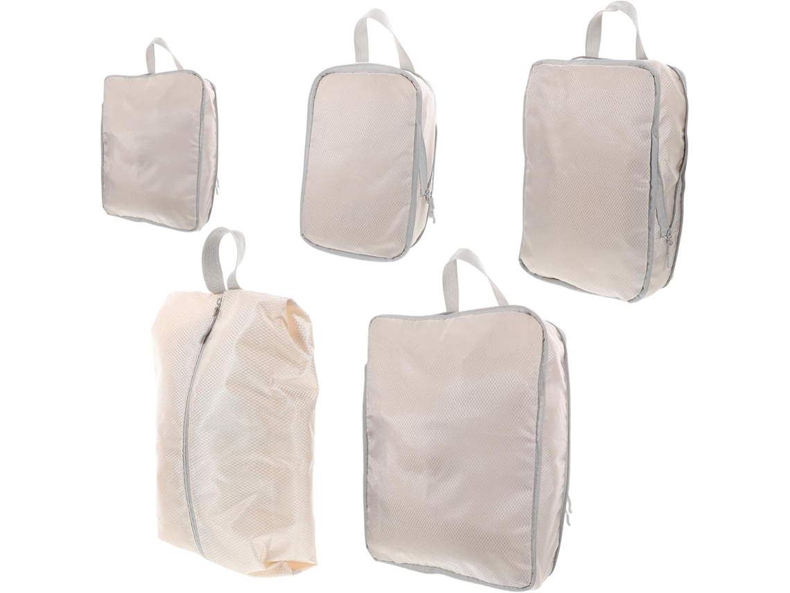 Juego De Almacenamiento De Viaje Compresible De 5 Piezas, Organizadores Ligeros Para Ropa.