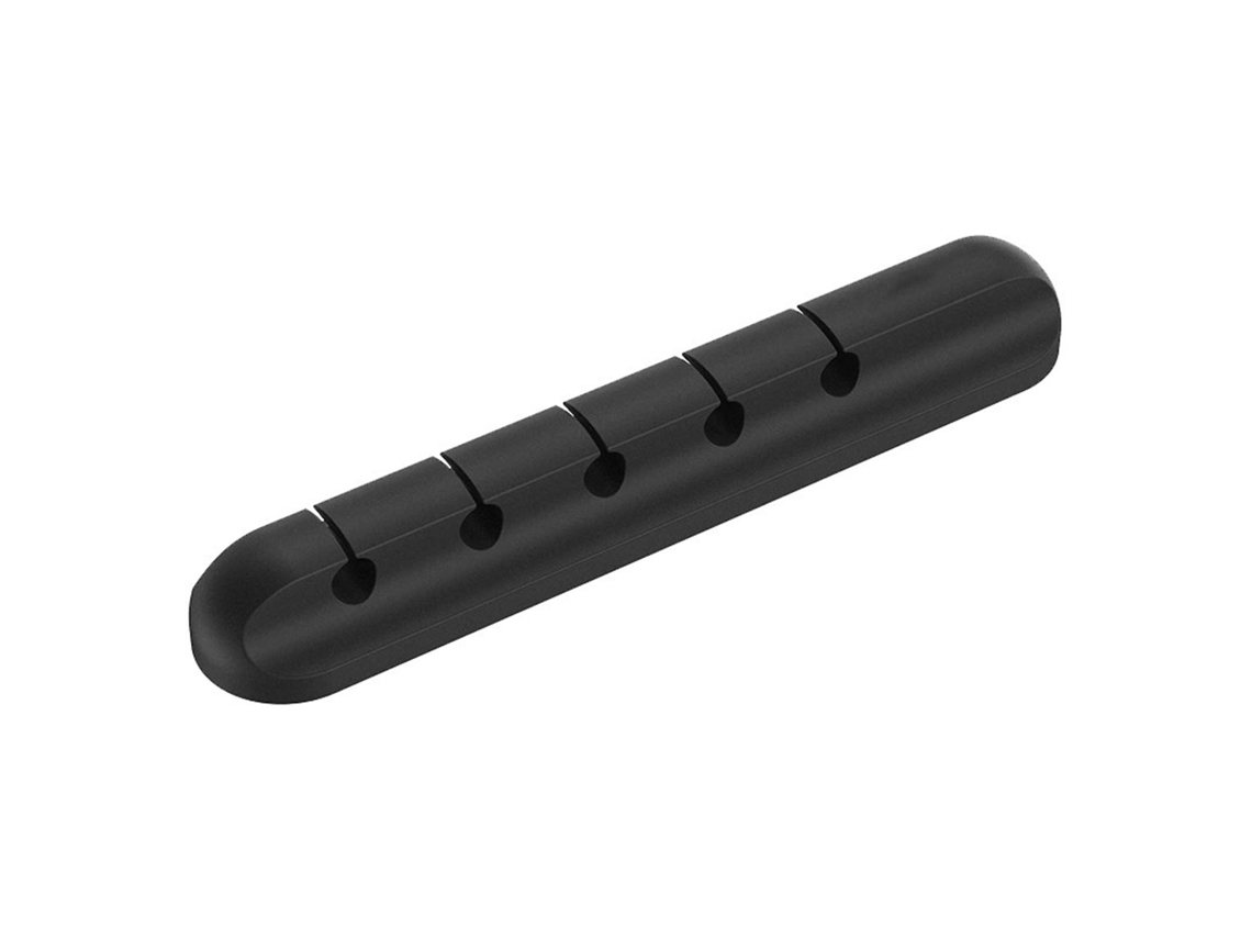 Organizador De Cables De Silicona Autoadhesivo Negro Para Escritorio: Clips Para Cables Para El Hogar Y El Coche.