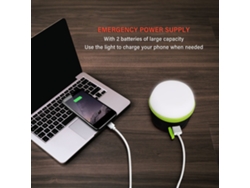 Linterna De Camping Exterior Recargable Por Usb E Impermeable Con 5 Modos, Imán Y Fuente De Alimentación De Emergencia.
