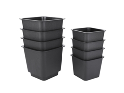8 Patas Antideslizantes De Plástico Pp Negro Mate Para Sofás Y Armarios. Accesorios Para Muebles.