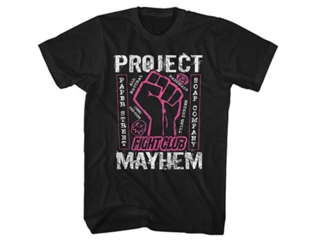 Camiseta ROCKINSTONE del club de lucha de Project Mayhem (Algodón - S)
