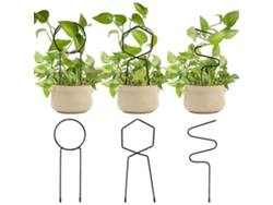 3 Soportes Metálicos Para Plantas Trepadoras, Enrejado De Hierro Para Hiedra, Rosales Y Plantas De Interior/exterior.