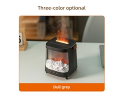 Humidificador de aire Aurora Flame, difusor de aroma, chimenea de carbón con control remoto, difusor de aceites esenciales Mdug (negro)