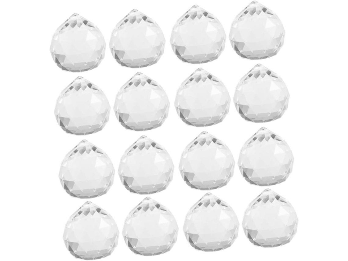 12 Colgantes De Cristal Transparente Para Lámparas De Araña, Adornos Colgantes Para Bodas Y Decoración De Paredes.