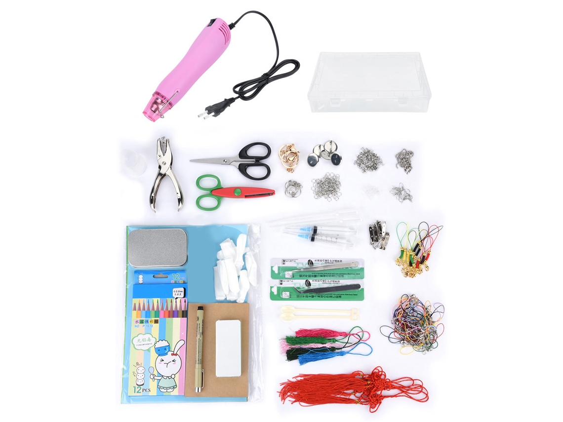 Kit De Herramientas Para Bricolaje: Cuchilla Termoencogible, Taladro De Aire Caliente, Láminas Termoencogibles