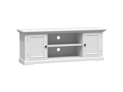 Mueble TV 110x30x41 cm Derivados de Madera Blanco MAISON EXCLUSIVE