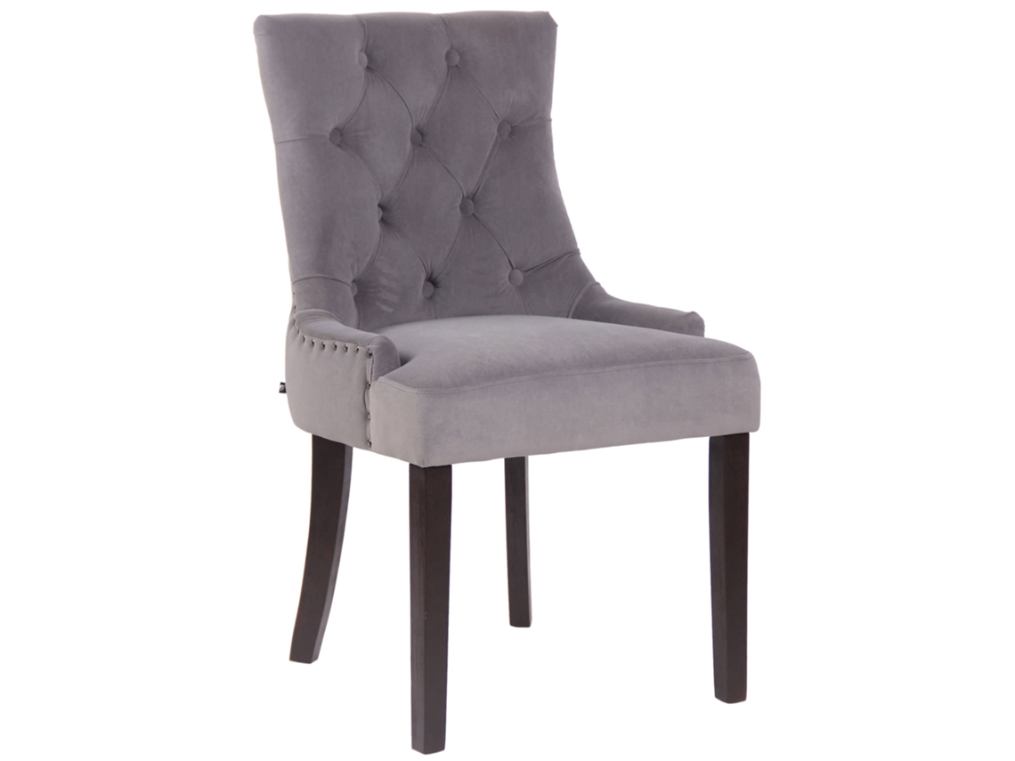 Silla De Comedor Aberdeen En Terciopelo cinza/antigo CLP