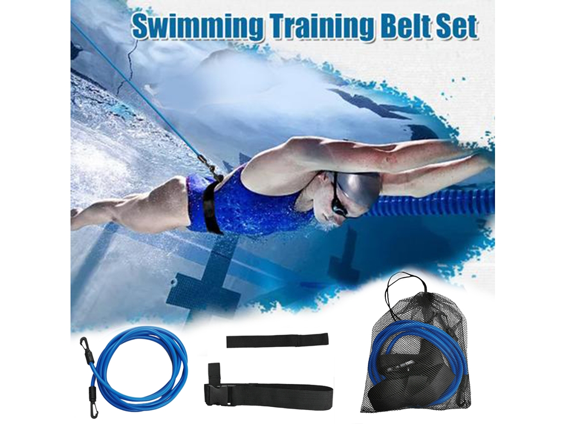 2026-cinturón De Entrenamiento De Natación Con Cuerda Elástica Tether Para Natación Estacionaria Y Resistencia