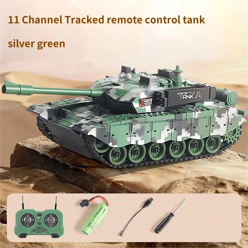 Tanque Infantil Teledirigido Con Sonido Y Luces, Un Regalo Para Niños, Un Juguete Eléctrico A Escala.