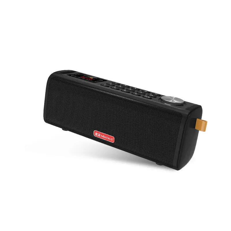 Mini radio FM (negra) - 10 W - Altavoz Bluetooth - Tarjeta TF - Reproductor de música USB, compatible con reducción de ruido CVC para llamadas/grabación