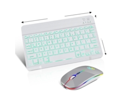 Teclado inalámbrico para iPad con retroiluminación en español, teclado y ratón para tableta Everley891