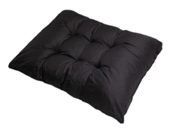 Cojín palet 120x80cm cojín del asiento europalets cojín de suelo infantil cojín de paleta de exterior negro SETGARDEN
