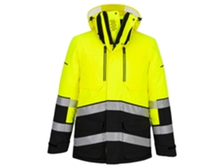 Parka De Trabajo Alta Visibilidad Expedition Ev4 | Impermeable Amarillo/negro / Xl