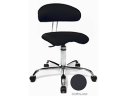 TOPSTAR Silla de Oficina / Silla Giratoria Sitness 40 Tejido Negro Cromado
