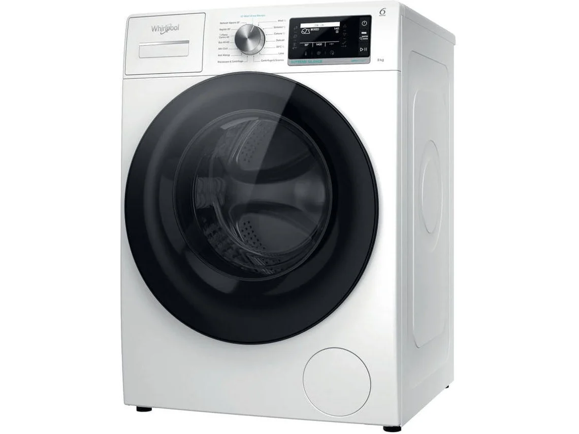 Lavadora WHIRLPOOL W8 99AD SILENCE SPT (9 KG - 1400 rpm - Blanco)